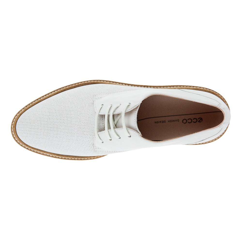 Zapatos De Vestir Mujer - ECCO Modern Tailored Laced Derby - Blancos - RXZ213759